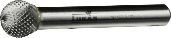 LUKAS-ERZETT A10031009615 fréza tvrdokov guľa 10 mm Dĺžka 40 mm Vonkajší Ø 10 mm Pracovná dĺžka 9 mm Ø hriadeľa 6 mm