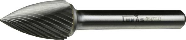 LUKAS-ERZETT A10041220603 fréza tvrdokov lomený oblúk  Dĺžka 40 mm Vonkajší Ø 12 mm Pracovná dĺžka 20 mm Ø hriadeľa 6 mm