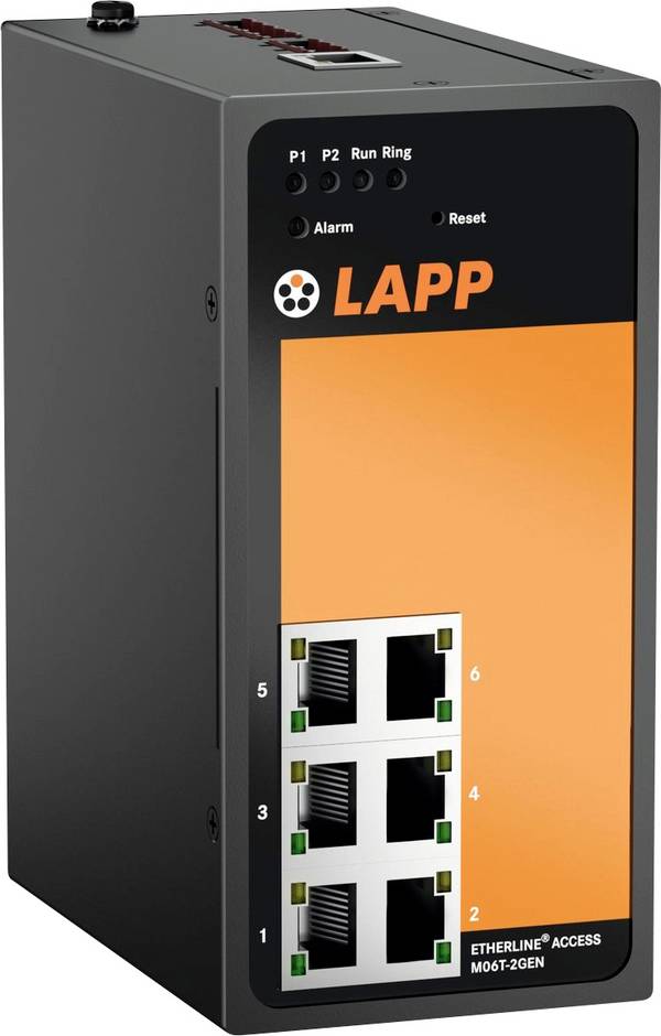 LAPP ETHERLINE® ACCESS M06T-2GEN priemyselný ethernetový switch  10 / 100 / 1000 MBit/s