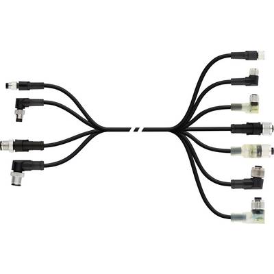 LAPP AB-C4-M12MA-0,3PUR-M12FS pripojovací kábel pre senzory - aktory, 22260304, piny: 4, 0.3 m, 1 ks-0