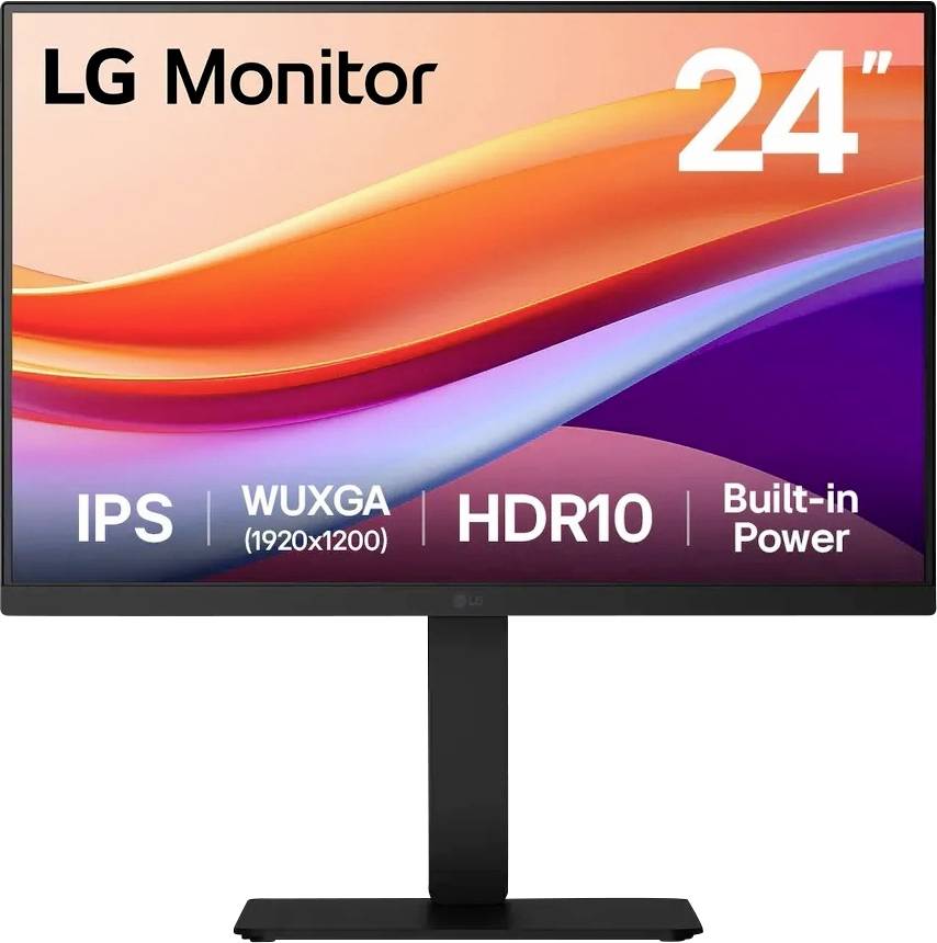 LG Electronics 24BA550-B Monitor ERP E (A - G) 61 cm (24 pollici) 1920 x 1200 Pixel 16:9 5 ms DisplayPort