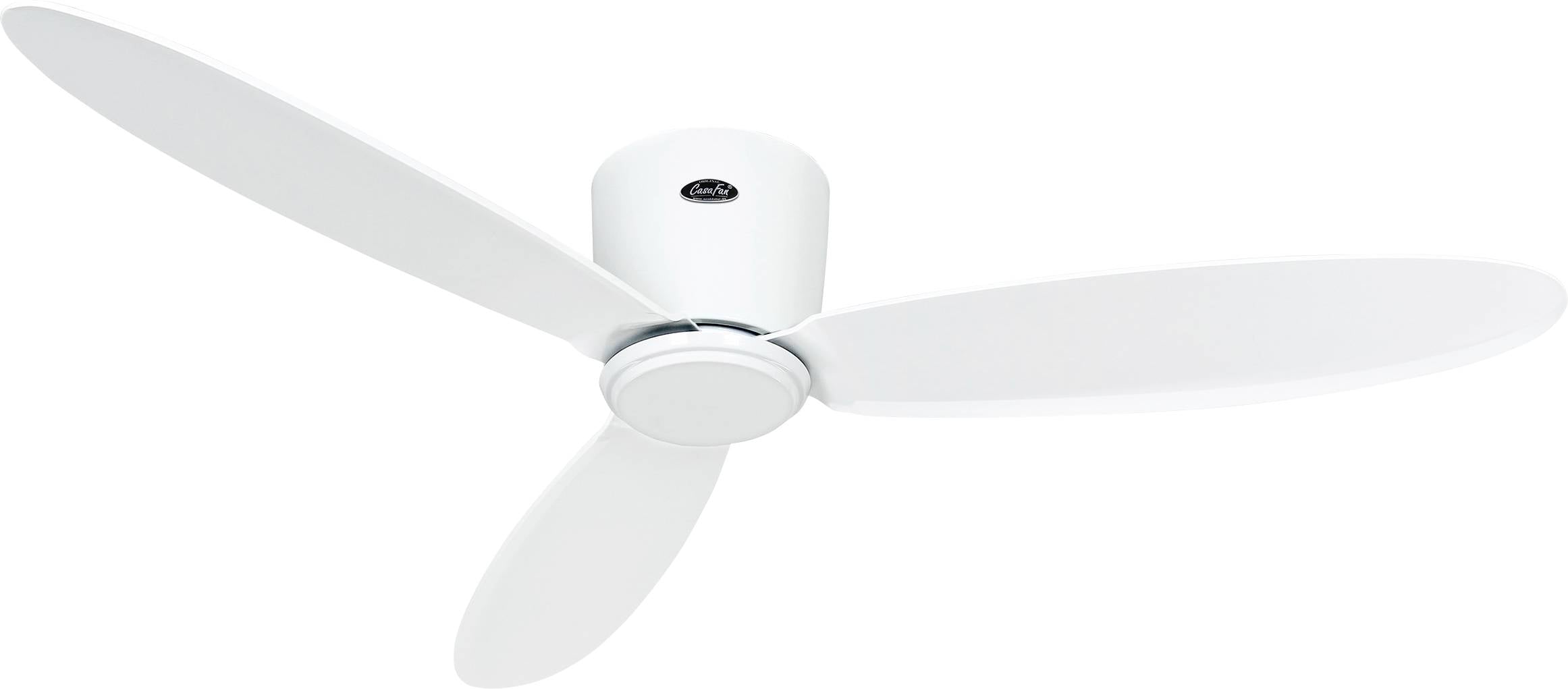 CasaFan ECO PLANO II 132 WE-WE WiFi stropný ventilátor, 28 W, (Ø x v) 132 cm x 160 mm, biela, 313283W-0