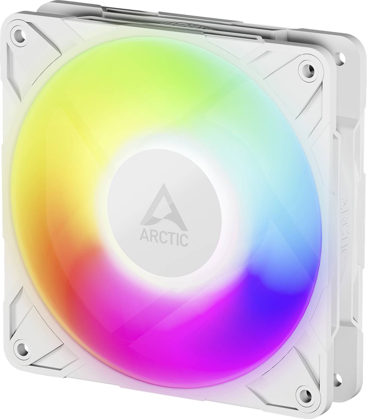 Arctic P12 Pro A-RGB PC vetrák s krytom biela (š x v x h) 120 x 25 x 120 mm vrátane LED osvetlenia-0