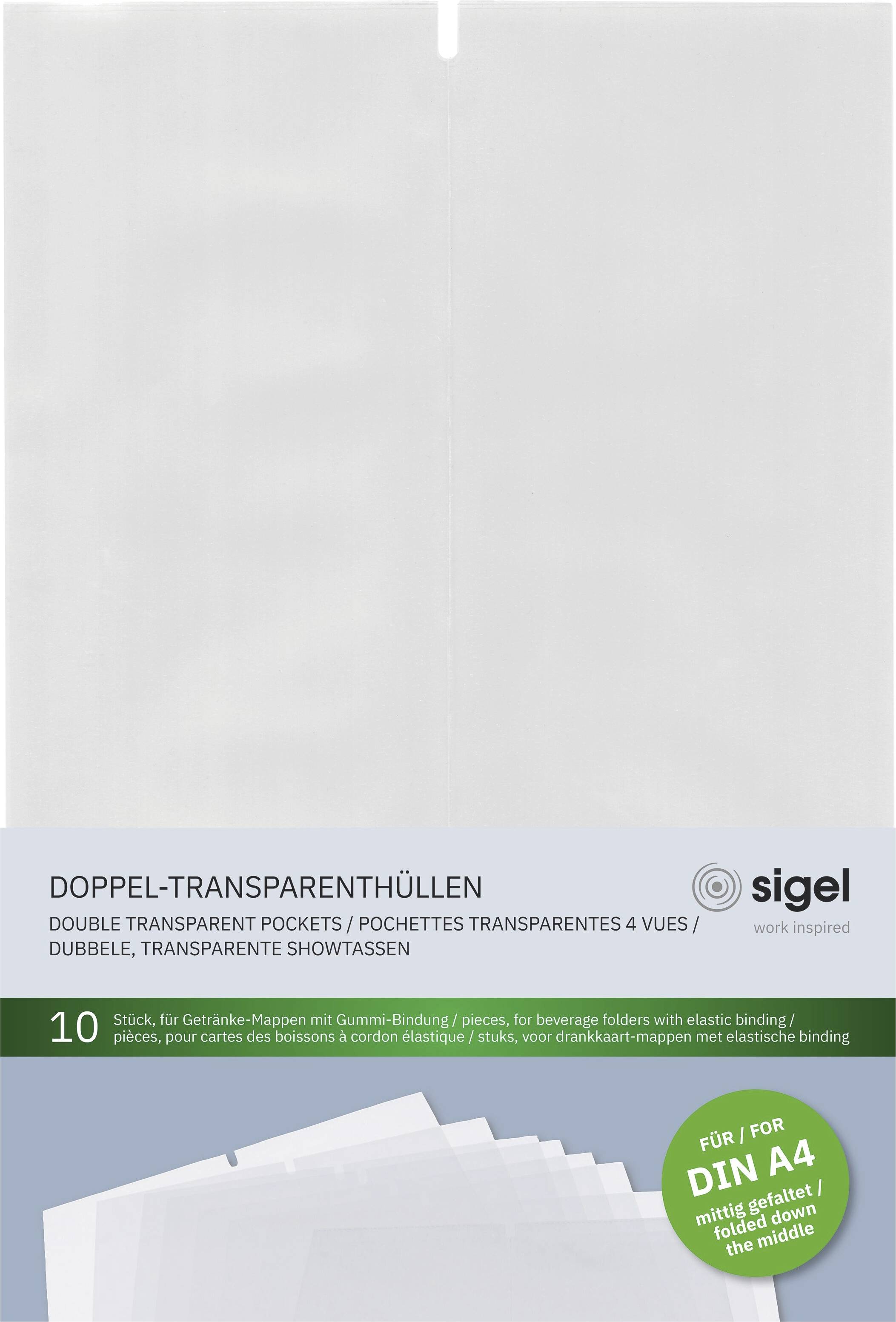 Sigel dvojité priesvitné puzdro SM182 10 ks
