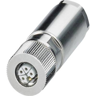 Kovový valcový konektor so štvorpinovou konfiguráciou, vhodný pre elektronické káble, vykazujúci trvanlivý kovový povrch.