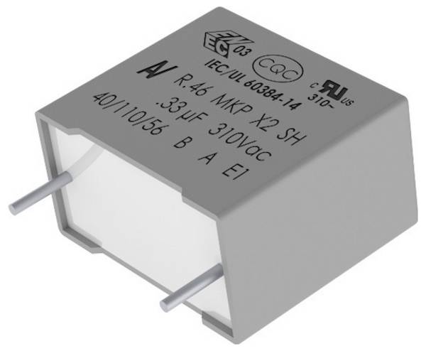 Kemet R46KN347000P1M 1 ks odrušovací kondenzátor MKP radiálne vývody  0.47 µF 560 V/DC, 275 V/AC 20 % 22.5 mm (d x š x v) 26.5 x 10.0 x 18.5 mm Bulk