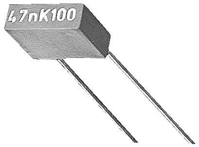 Kemet 1 stuk(s) MKT-foliecondensator Radiaal bedraad 63 V/DC, 40 V/AC 10 % (l x b x h) 7.2 x 2.5 x 6.5 mm