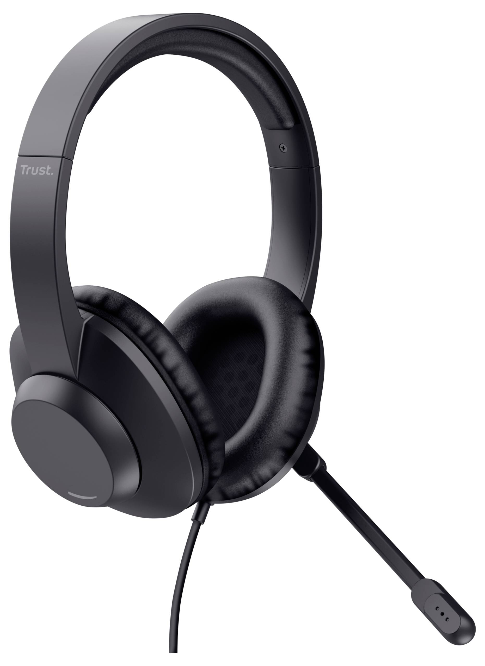 Trust Trust Ayda Max - Headset - On-Ear - kabelgebunden slúchadlá uzavretá (Over Ear) káblové, 25461, stereo, čierna, Re-1