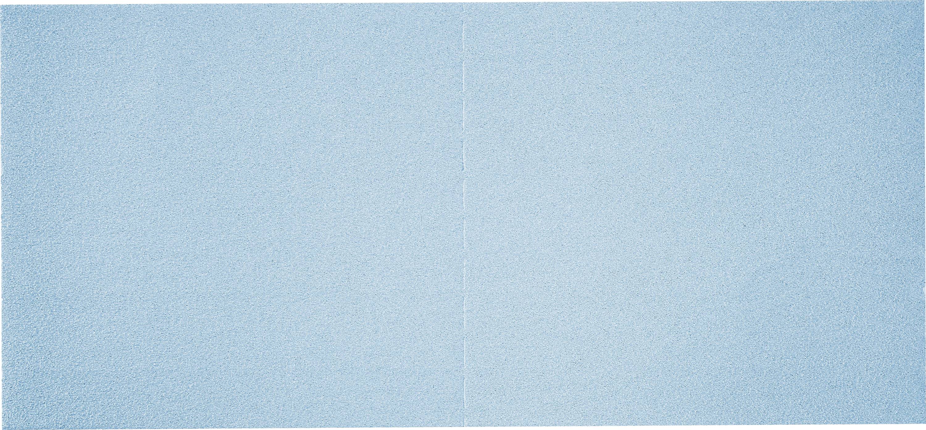 Pevné svetlomodré textúrované pozadie symetricky rozdelené vertikálnou líniou na dva oddiely, s jemnými variáciami tieňovania.