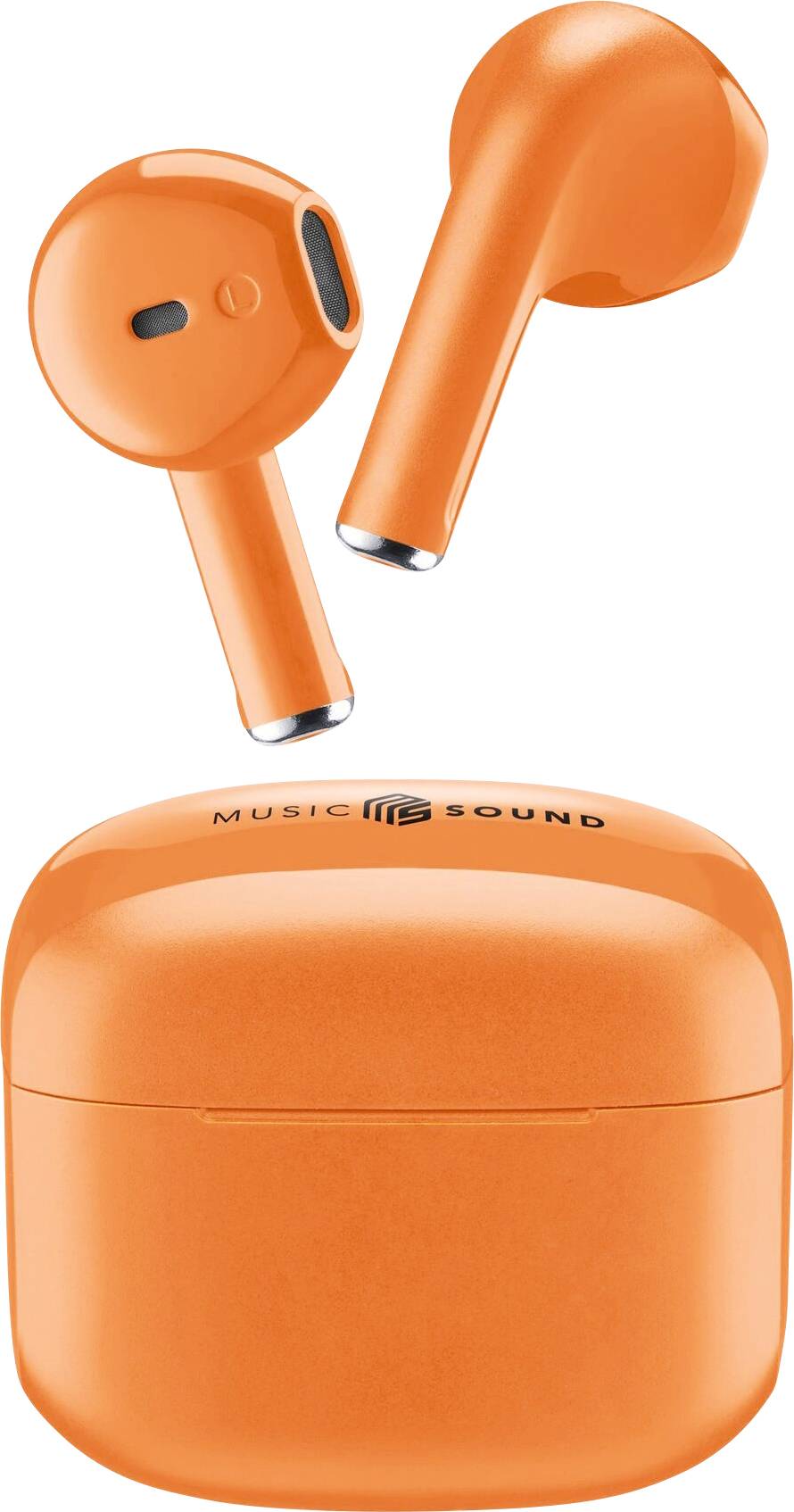 Cellular Line Oreillette Bluetooth, sans fil orange boîtier de charge