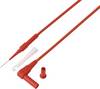 VOLTCRAFT MSL-520 rot merací kábel [4 mm zástrčka - pinový kontakt] 1.5 m červená 1 ks