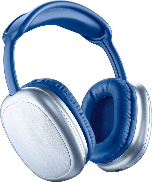 Cellularline  Headset uzavretá (Over Ear) Bluetooth, bez kábla (108300993), káblové, BTHEADBMSMAXI2B, modrá