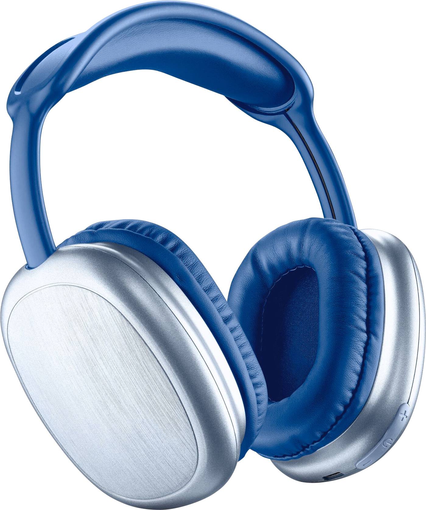 Cellular Line Micro-casque supra-auriculaire Bluetooth, sans fil, filaire bleu volume réglable, mise en sourdine du microphone