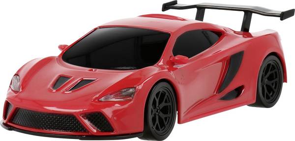 MODSTER  MODSTER Mini Racer Thunder V1 Red 1/40 červená  1:40 RC model auta elektrický pretekárske auto, športové auto 4WD (4x4) RtR 2,4 GHz vr. akumulátorov a kábla na nabíjanie, so svetelným efektom