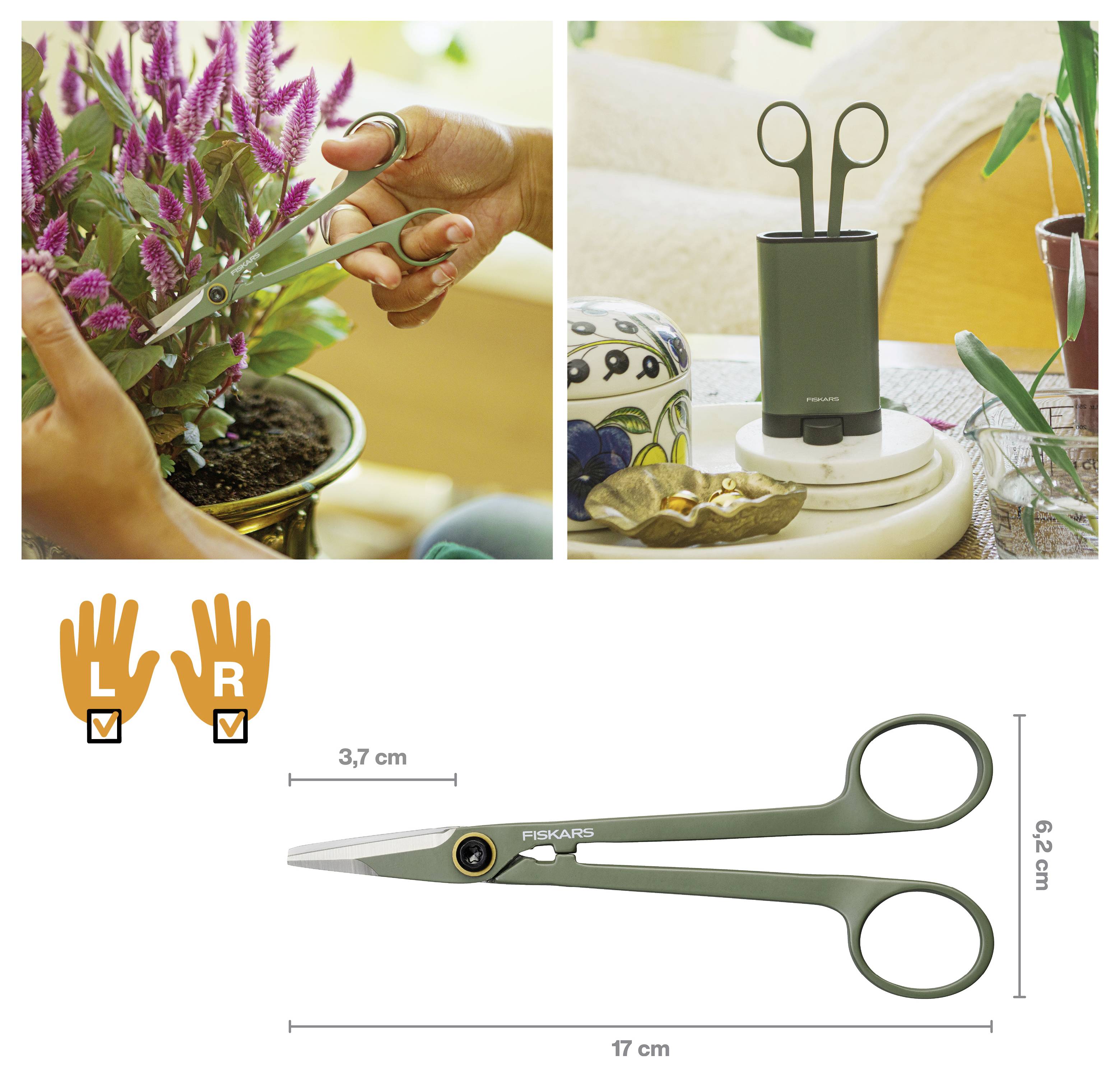 Fiskars 1075315 záhradné nožnice 170 mm-1