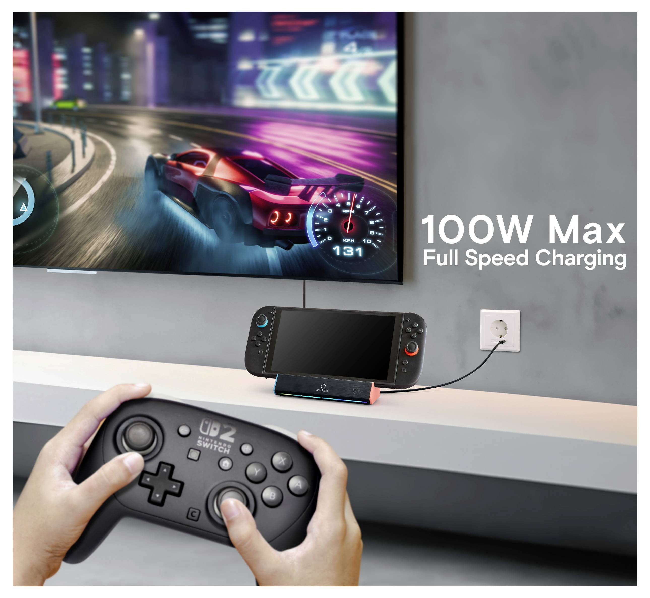 Renkforce RF-DSNS-300 dokovacia stanica Nintendo Switch-9