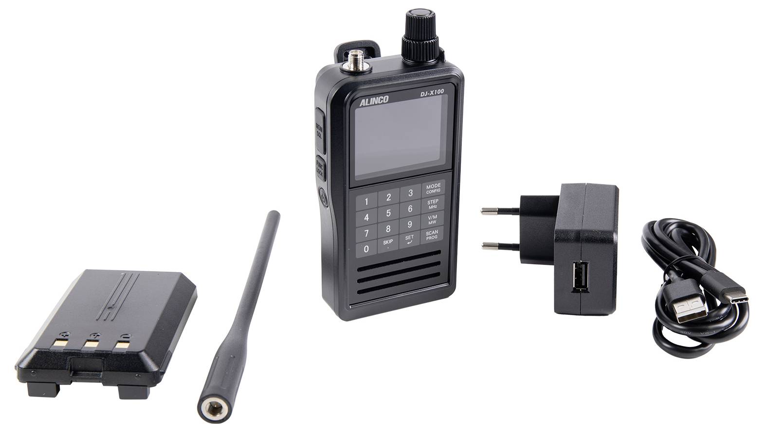 Alinco ALINCO DJ-X-100-E Digitaler Multi-Mode Empfänger 1207 Bezdrôtový prijímač prenosný-4