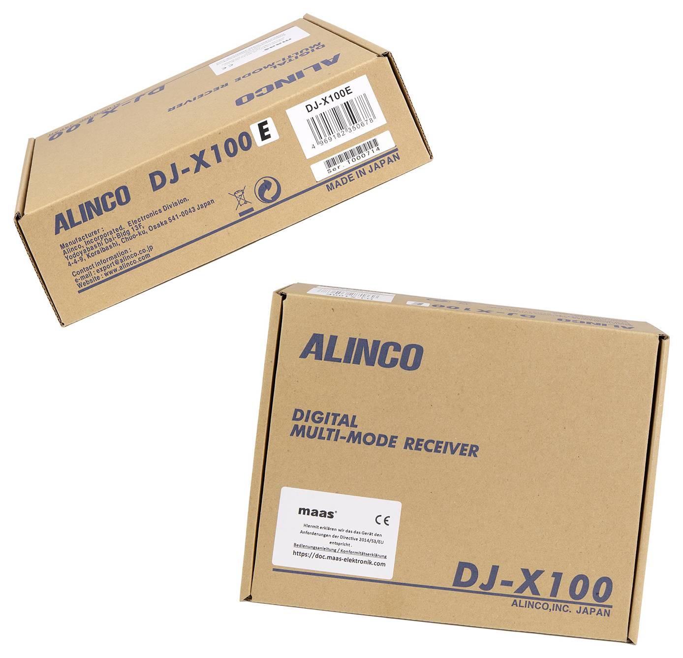 Alinco ALINCO DJ-X-100-E Digitaler Multi-Mode Empfänger 1207 Bezdrôtový prijímač prenosný-5