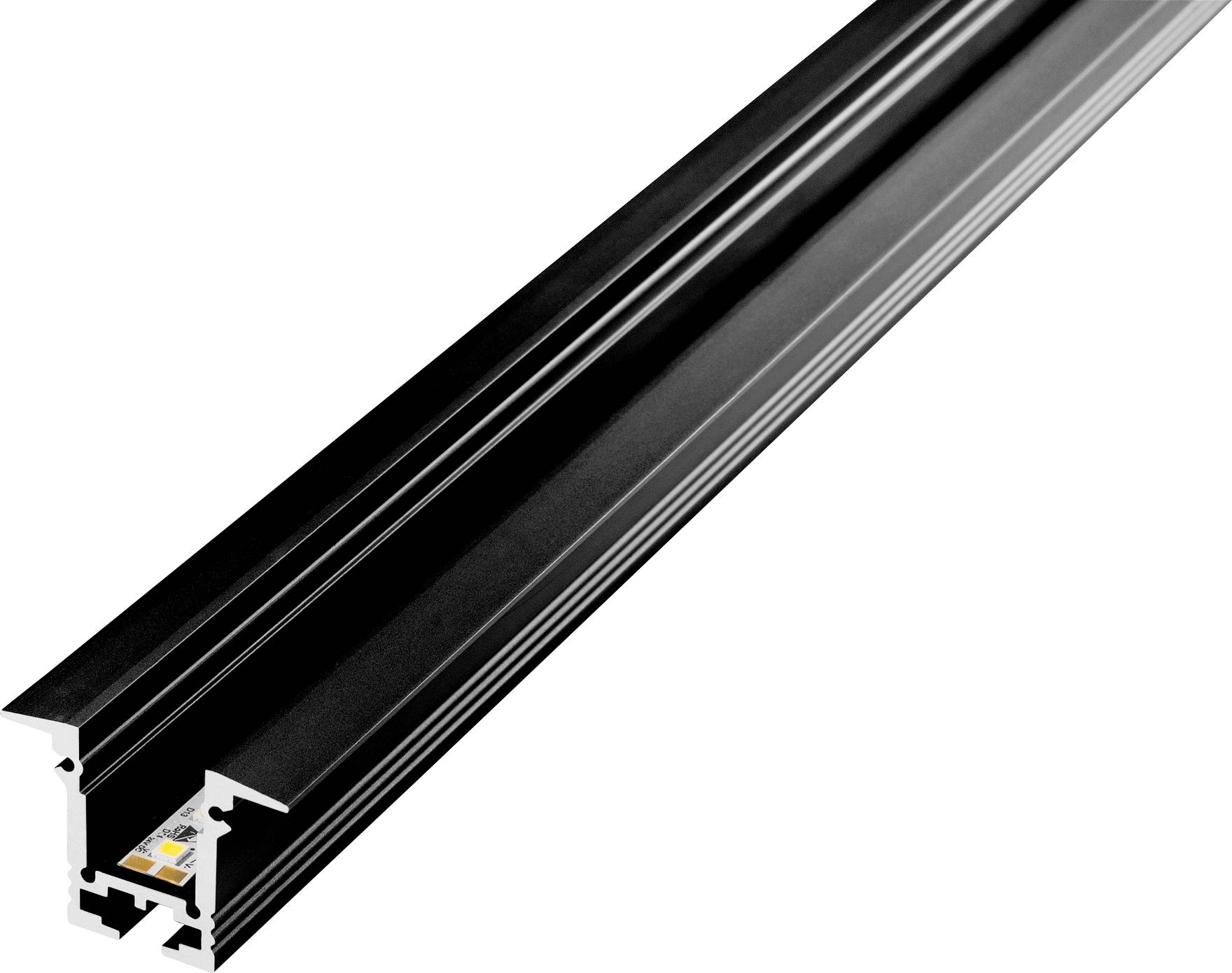 Barthelme 62399501_9005 LED-profiel Aluminium (l x b x h) 1000 x 35 x 25 mm Carton 1 stuk(s) afbeelding