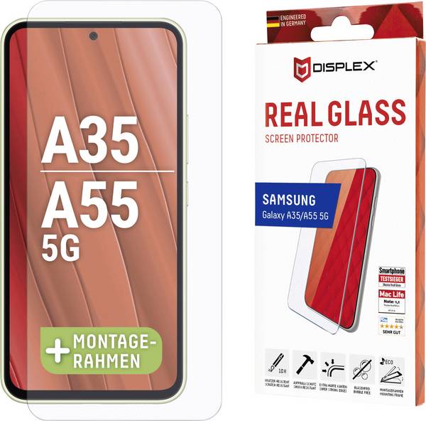 DISPLEX ochranné sklo na displej smartfónu Samsung Galaxy A55 (5G) 1 ks Chrániaci proti odtlačkom prstov 01940