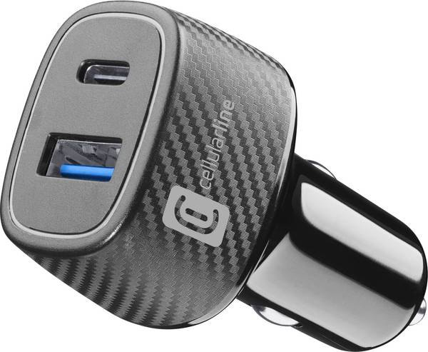 Cellularline  nabíjačka do auta do auta, 2 x USB A, USB-C®, rýchlonabíjačka, USB Power Delivery (USB-PD), BTMSTWSSWAGV
