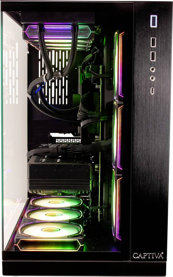 Captiva herný počítač  Highend Gaming R90-092 (Ryzen   ()   AMD Ryzen 7 9800X3D 32 GB RAM  2 TB SSD AMD Grafika Radeon Nvidia GeForce RTX 5070  GDDR7 Win 11 Home  90092