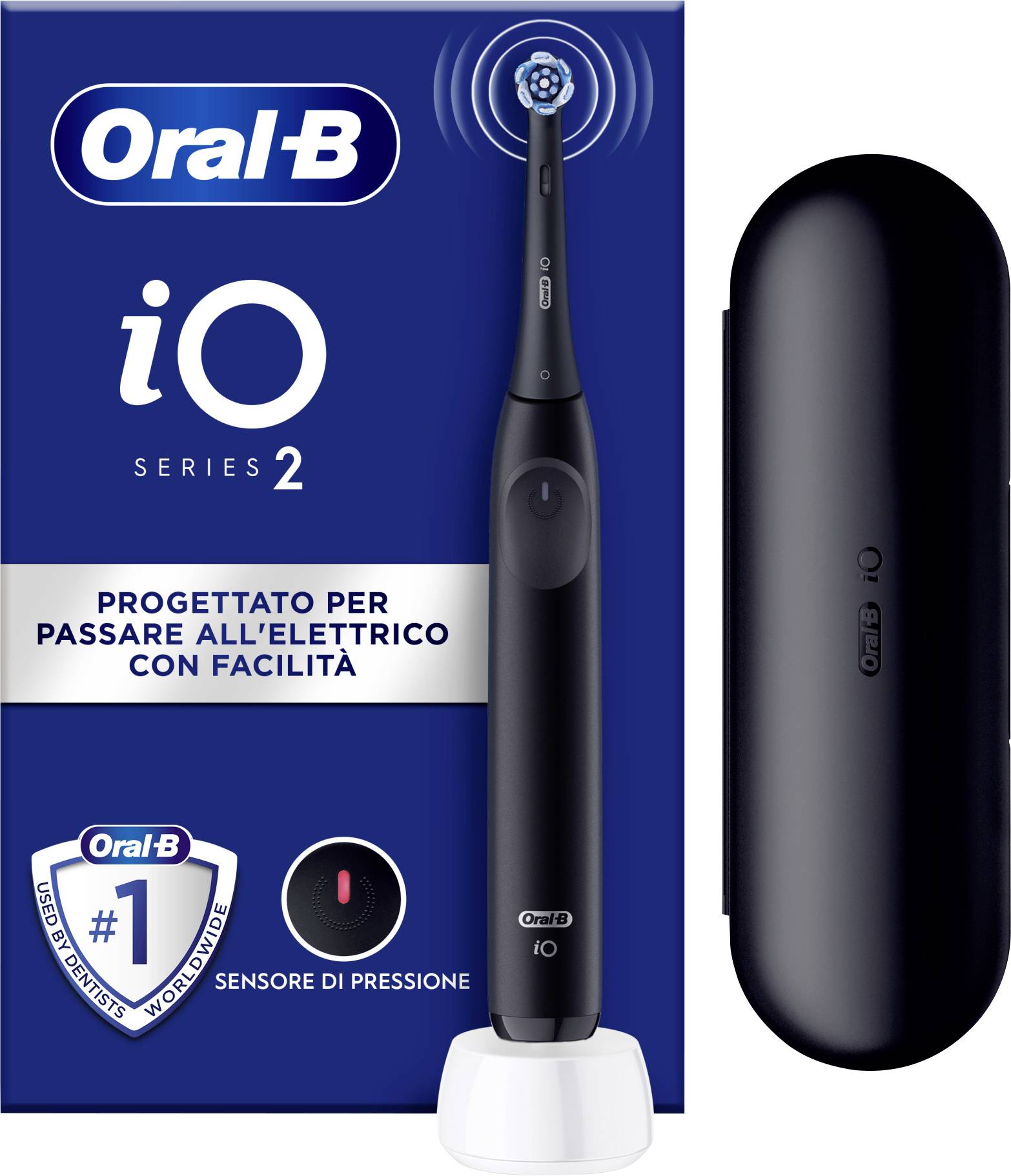 Oral-B Braun  iO Series 2 Night Black Lim 610834 Elektrische tandenborstel Zwart
