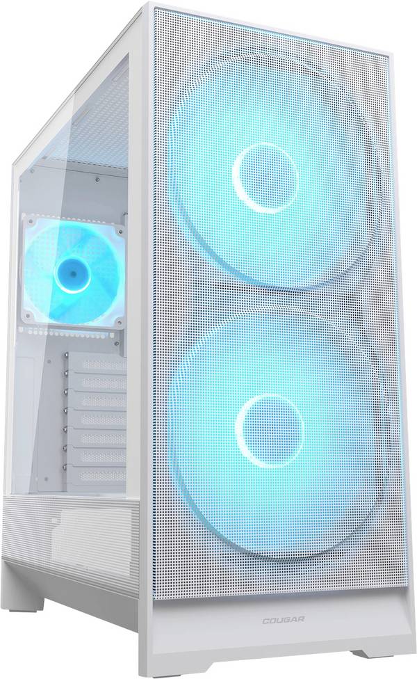 Cougar Airface 180 midi tower PC skrinka, herné puzdro biela