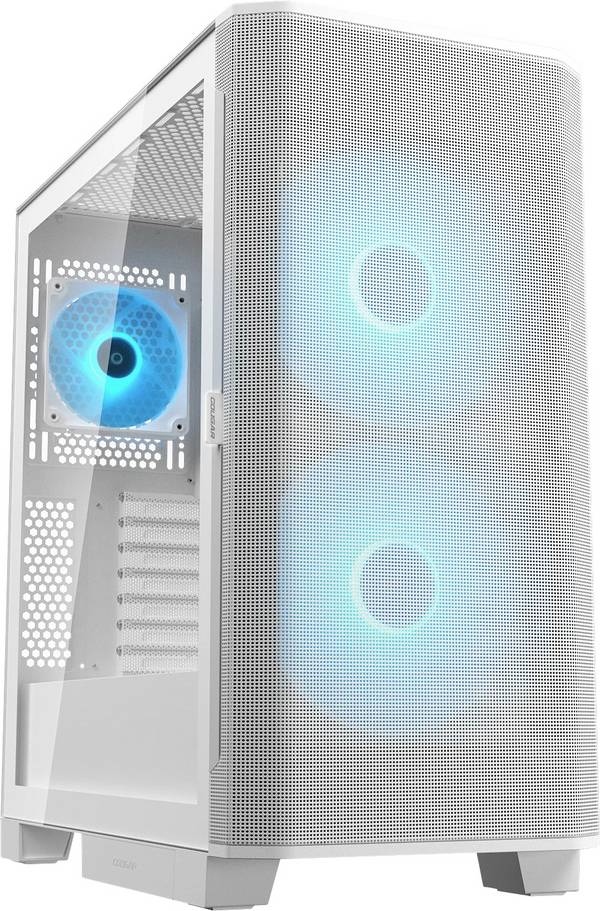 Cougar Airface FLO midi tower PC skrinka, herné puzdro biela