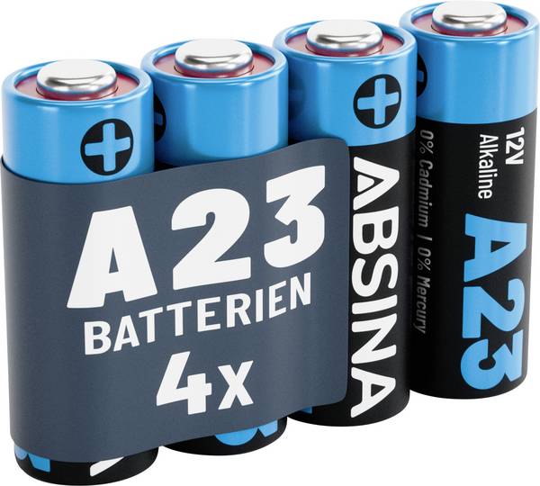 Absina  špeciálny typ batérie 23 A  alkalicko-mangánová 12 V 55 4 ks