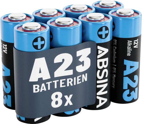 Absina  špeciálny typ batérie 23 A  alkalicko-mangánová 12 V 55 8 ks