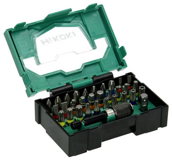 HiKOKI  40030019 sada bitov, profil T, plochý, krížový PH, krížový PZ, šesťuholník, 1/4 "
