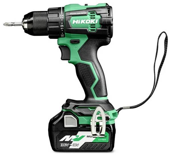 HiKOKI DS18DE aku vŕtací skrutkovač, 18 V, 4 Ah Li-Ion akumulátor vr. 2x aku, vr. nabíjačky, + púzdro, DS18DEWHZ