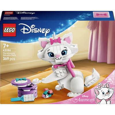 LEGO Disney súprava s postavou Aristokratických mačiek, Marie. Obsahuje 369 dielikov, mašľu a tortu. Vhodné pre deti od 7 rokov.