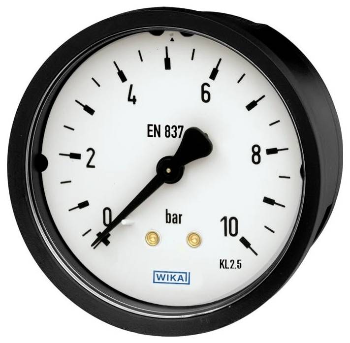 WIKA manometer s Bourdonovou trubicou 9081003 111.16 Pripojenie (manometer): zadná strana 0 do 4 bar 1 ks-0