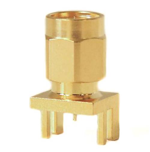 Mueller Electric BU-1420801811 adaptérový konektor SMA zásuvka - doska tlačených spojov mosadz-0