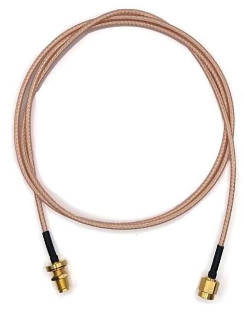 Mueller Electric BU-4150031036 Coaxkabel SMA-bus SMA-stekker 0.91 m Transparant 1 stuk(s)