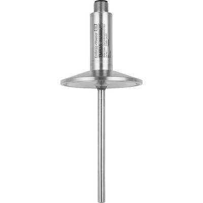 Sonda z nehrdzavejúcej ocele so širokým diskoidným krytom, označená "Endress+Hauser iTHERM TM35", zobrazená na bielom pozadí.