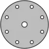 Obrázok symbolu pre Klingspor 129389 PS 22 K Priemer 150 mm Ø otvoru 17 mm dřevo, kov 50 ks