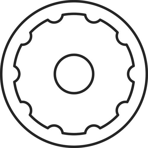 Obrázok symbolu pre Klingspor 320490 HST 555 A samolepiaca podložka, 150 mm STREDNÝ závit M 8 Priemer 150 mm