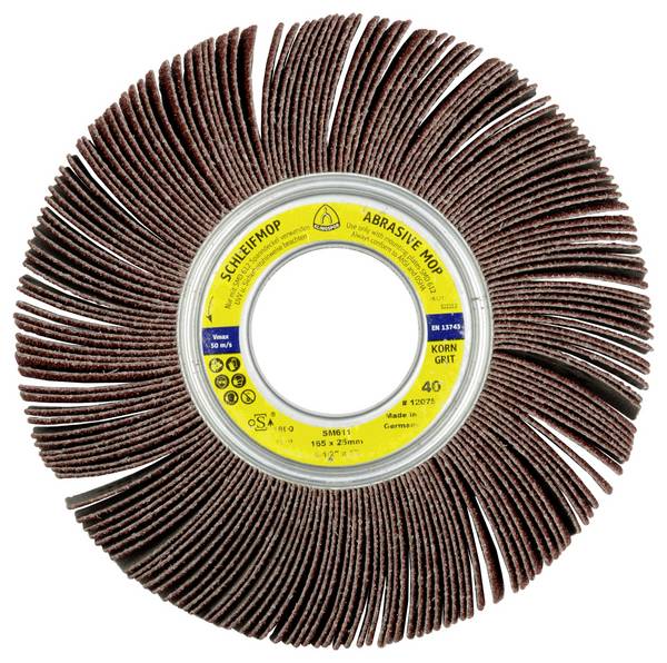Klingspor 12000 Brúsne lamelové kotúče SM 611 LS 309 X, 100 x 30 x 21 mm, zrnitosť 40 Priemer 100 mm    5 ks