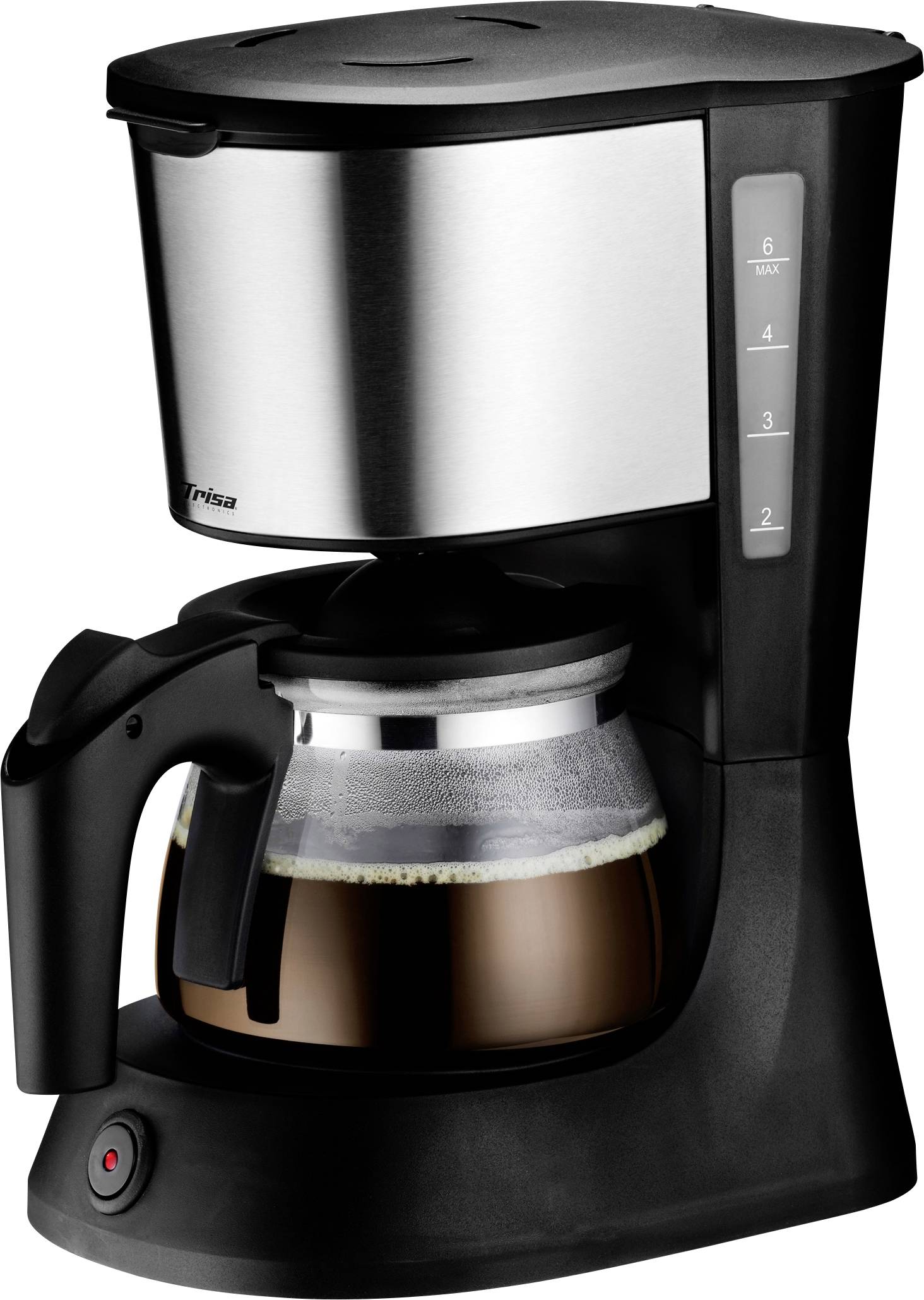 Trisa Perfect Coffee 6 Koffiezetapparaat Zwart Capaciteit koppen: 6 Warmhoudfunctie