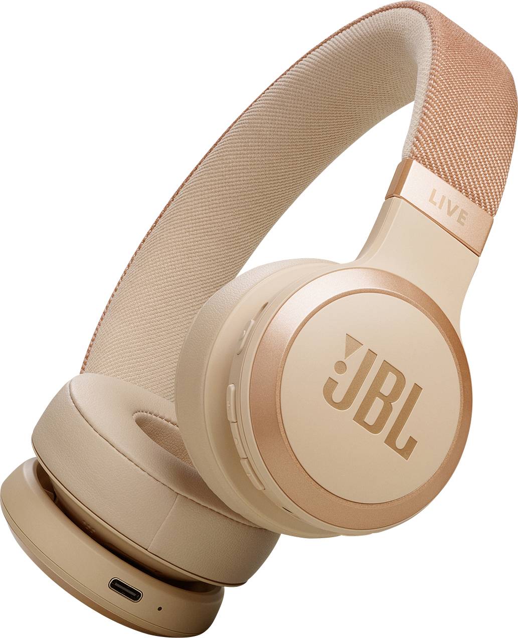 JBL Live 670 NC On Ear koptelefoon Draadloos, Bluetooth Noise Cancelling Vouwbaar, Afstandsbediening, Surround sound