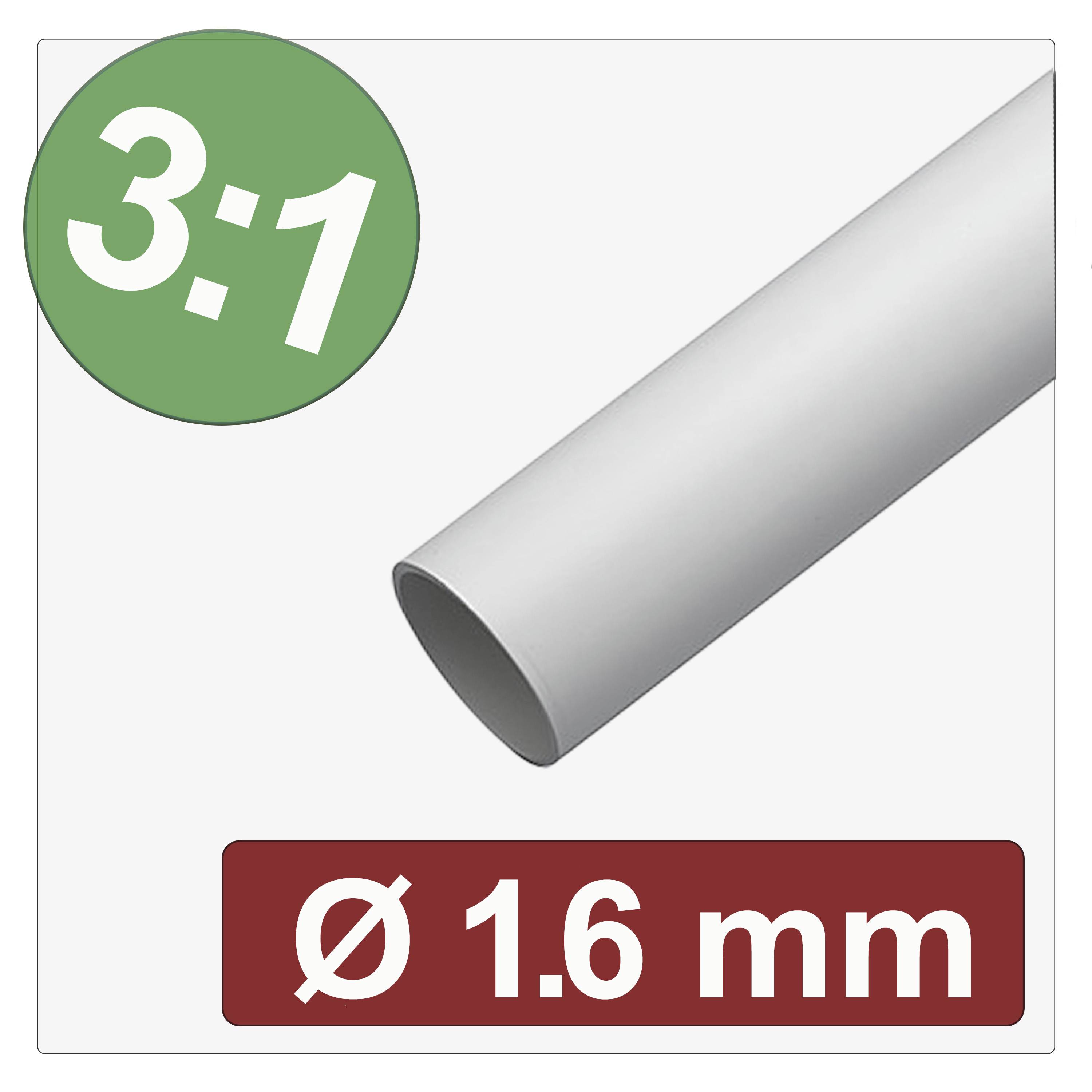 Zmršťovacia hadica v pomere 3:1, zobrazený priemer 1,6 mm