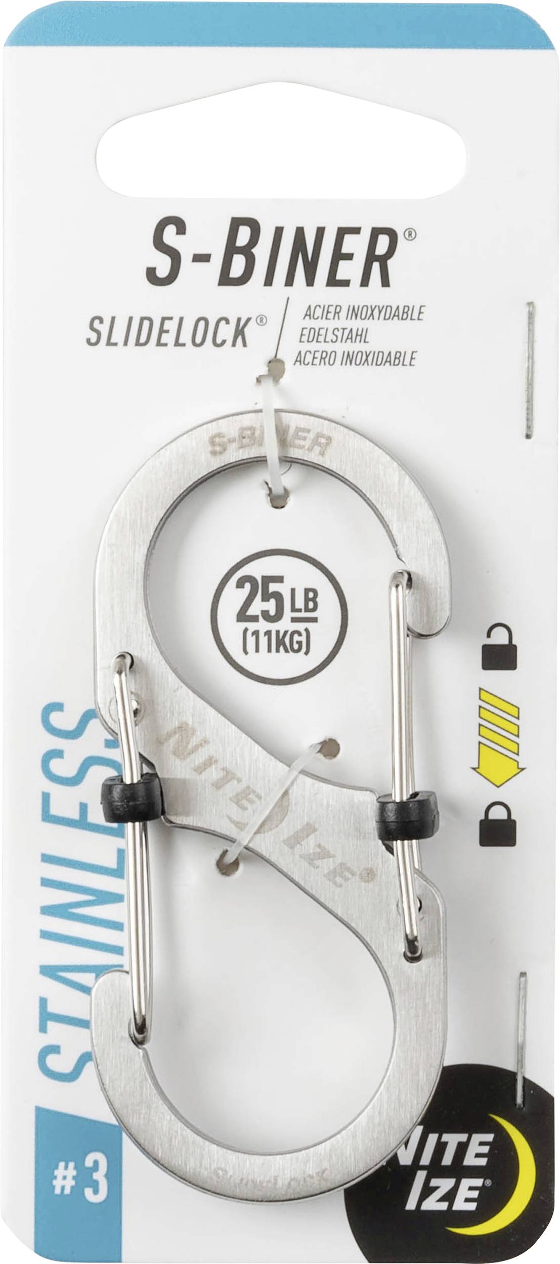 Nite Ize S-Biner SlideLock (Storlek: 3)