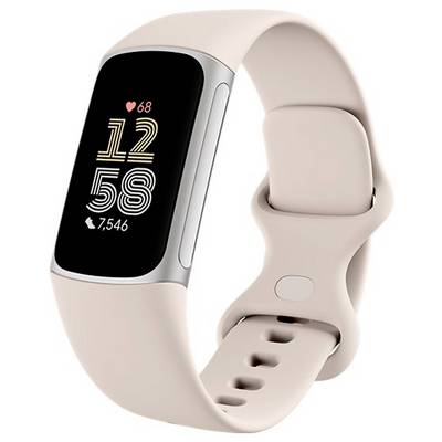 Fitness tracker s ružovým remienkom zobrazuje srdcový tep 68, čas 12:58 a 7 546 krokov na obrazovke.