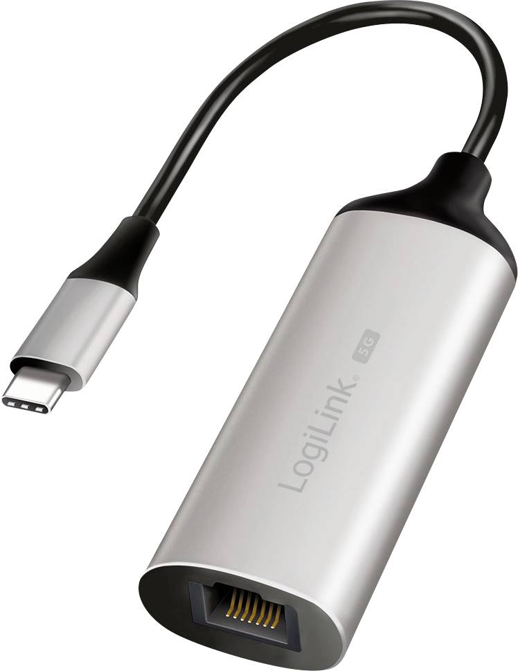 LogiLink RJ45, Usb 3.2 Gen 1 (Usb 3.0) Adapter [1x Usb 3.2 Gen 1 Stekker C (Usb 3.0) - 1x RJ45-bus] UA0456 15 Cm