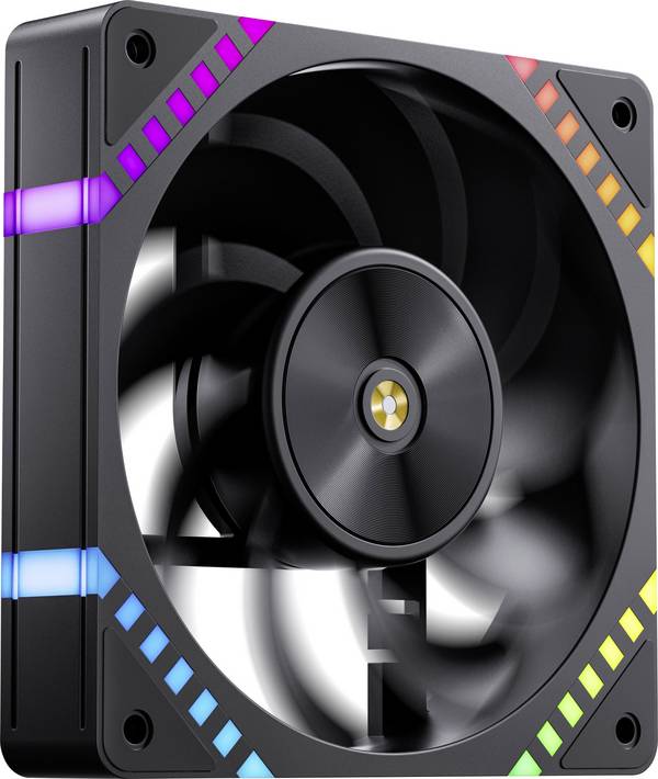 Jonsbo HF2-120 PC vetrák s krytom čierna (š x v x h) 120 x 25 x 120 mm vrátane LED osvetlenia