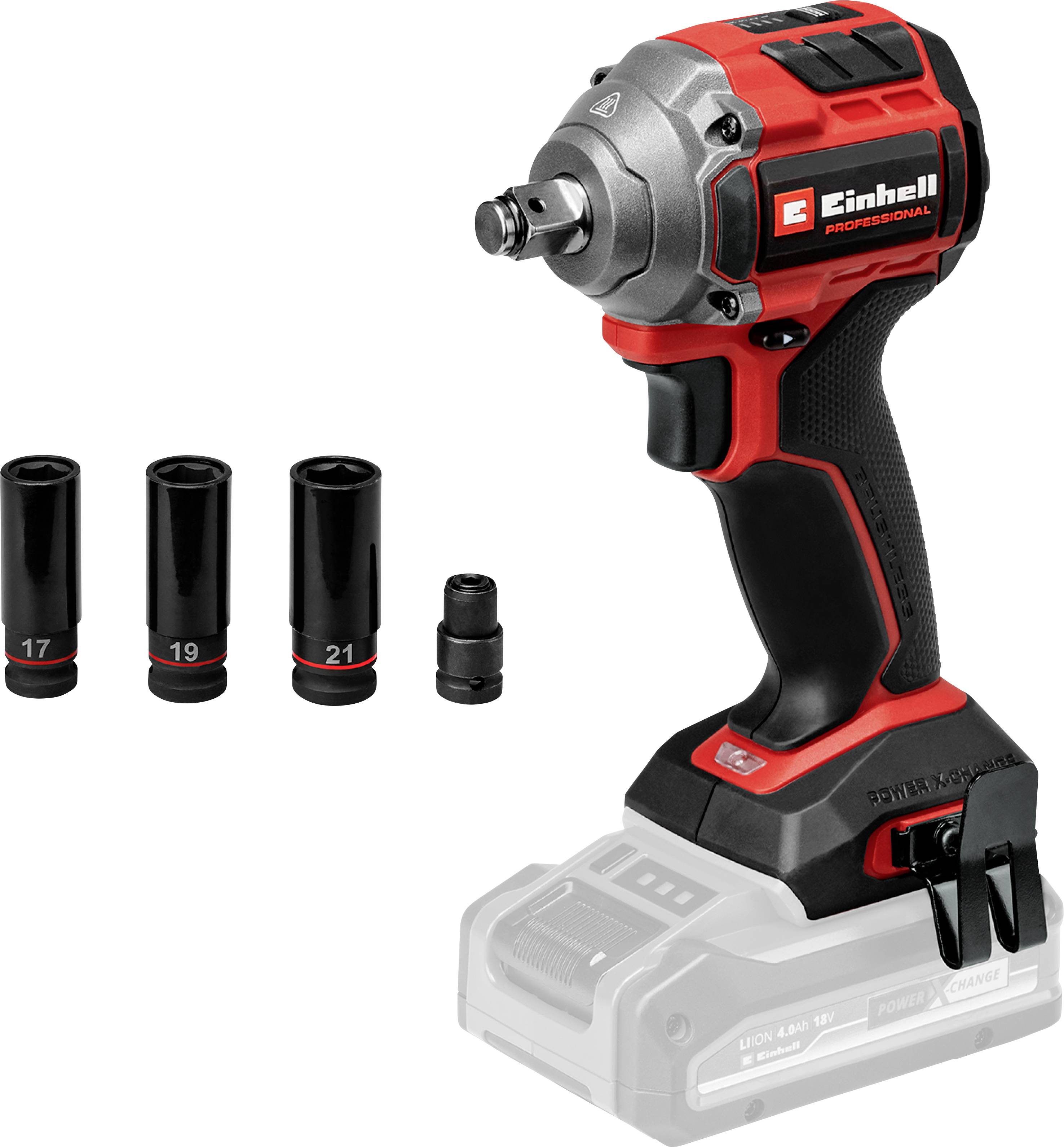 Einhell Professional TP-CW 18/260-C Li BL - Solo 4510090 Slagskruvdragare batteri 18 V Antal batterier som ing&aring;r 0 2.5 Ah Li-Ion borstfri, exkl.