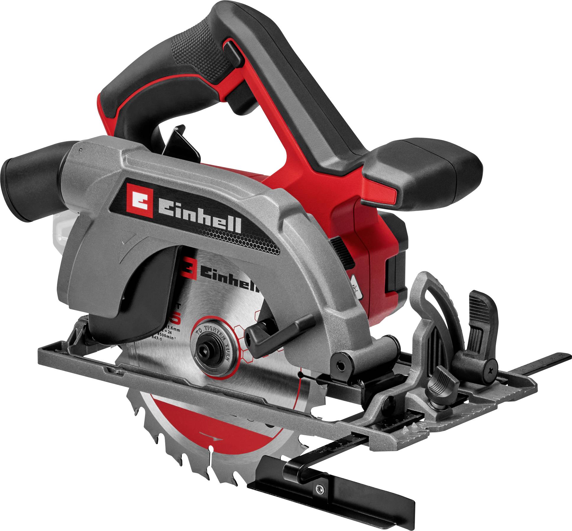 Einhell TE-CS 18/165-2 Li - Solo Cirkelsåg batteridriven 165 mm exkl. batteri/laddare, Utan laddare, inkl. parallellanslag 18 V